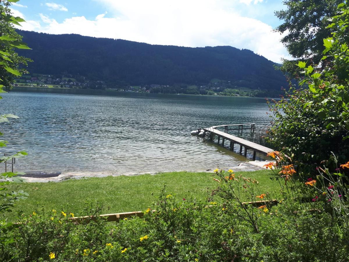Maren Seeblick Appartement Haus Haensel&Gretel Direkt Am Ossiacher See Mit Hallenbad Stiegl エクステリア 写真