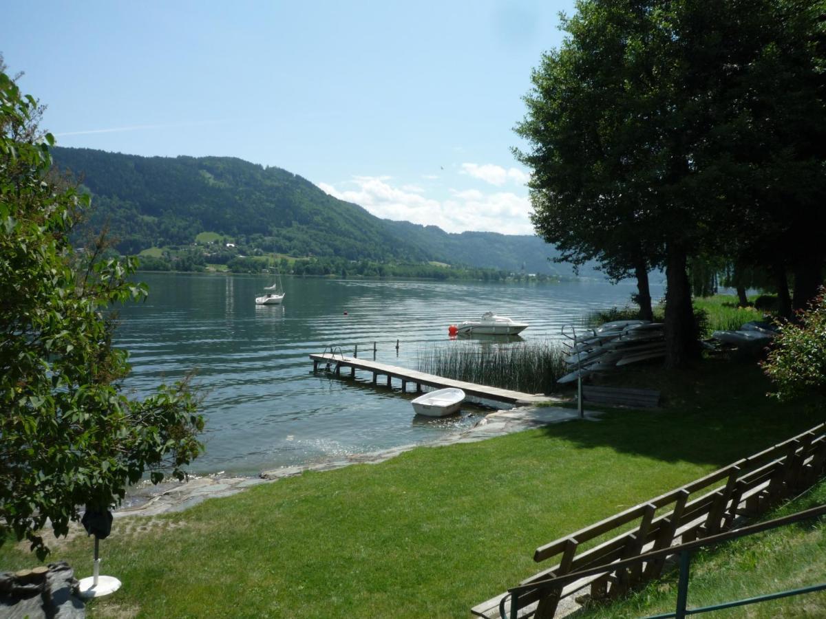Maren Seeblick Appartement Haus Haensel&Gretel Direkt Am Ossiacher See Mit Hallenbad Stiegl エクステリア 写真