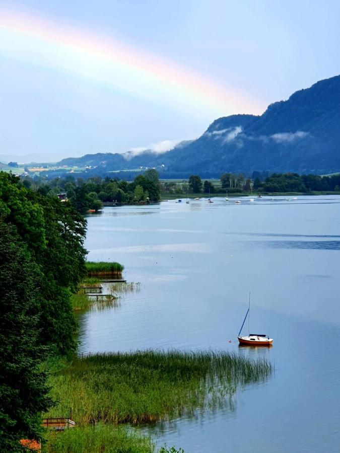Maren Seeblick Appartement Haus Haensel&Gretel Direkt Am Ossiacher See Mit Hallenbad Stiegl エクステリア 写真