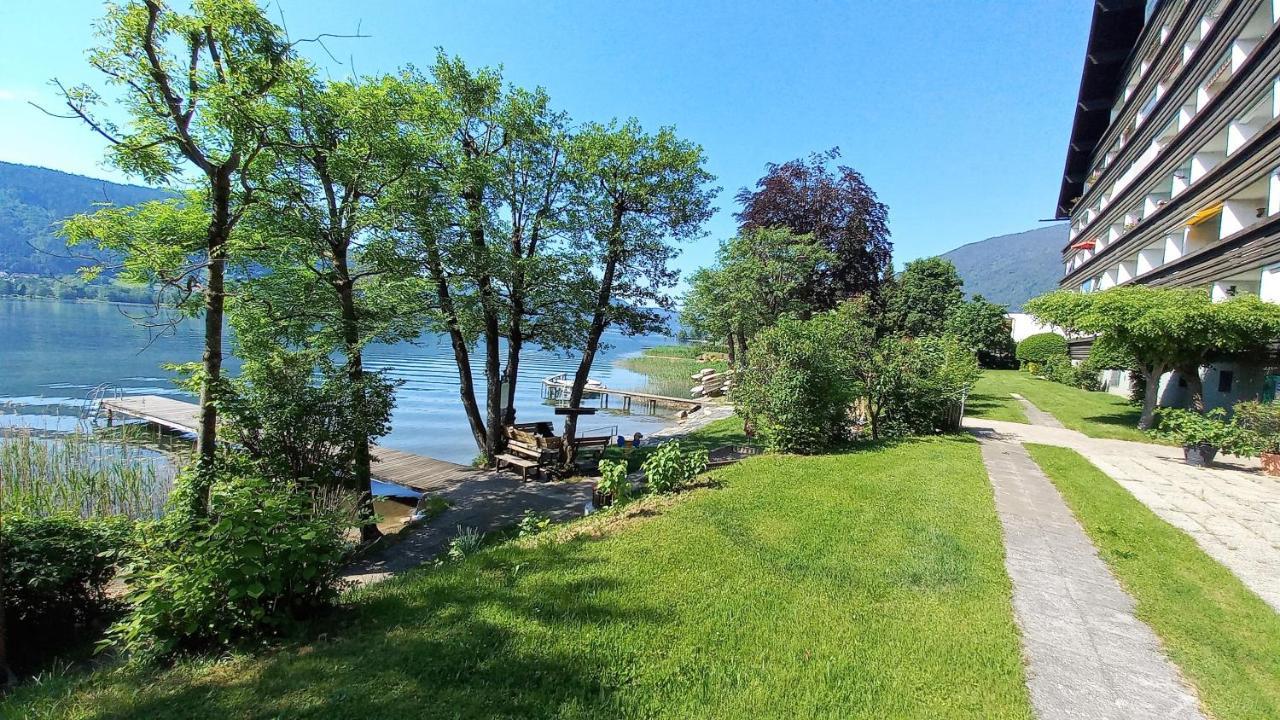 Maren Seeblick Appartement Haus Haensel&Gretel Direkt Am Ossiacher See Mit Hallenbad Stiegl エクステリア 写真